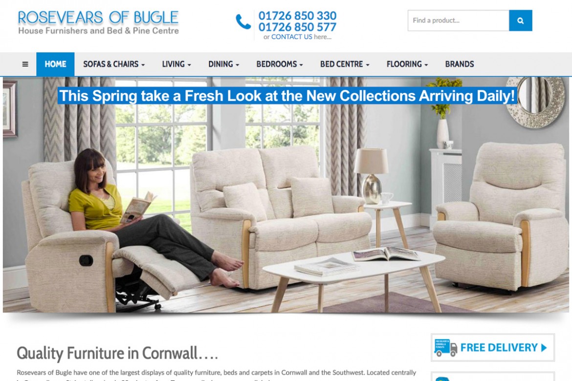 Furniture in Cornwall at Rosevears of Bugle